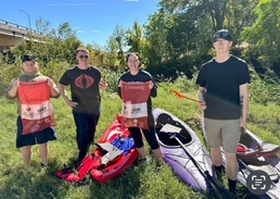 Cpl. Natalie A. Lenehan volunteers in support of Enviromental Conservation in the City of Nolanville