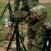 Greek special operations soldier uses spotting scope