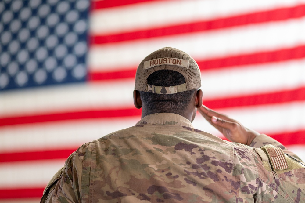 Saluting the Flag