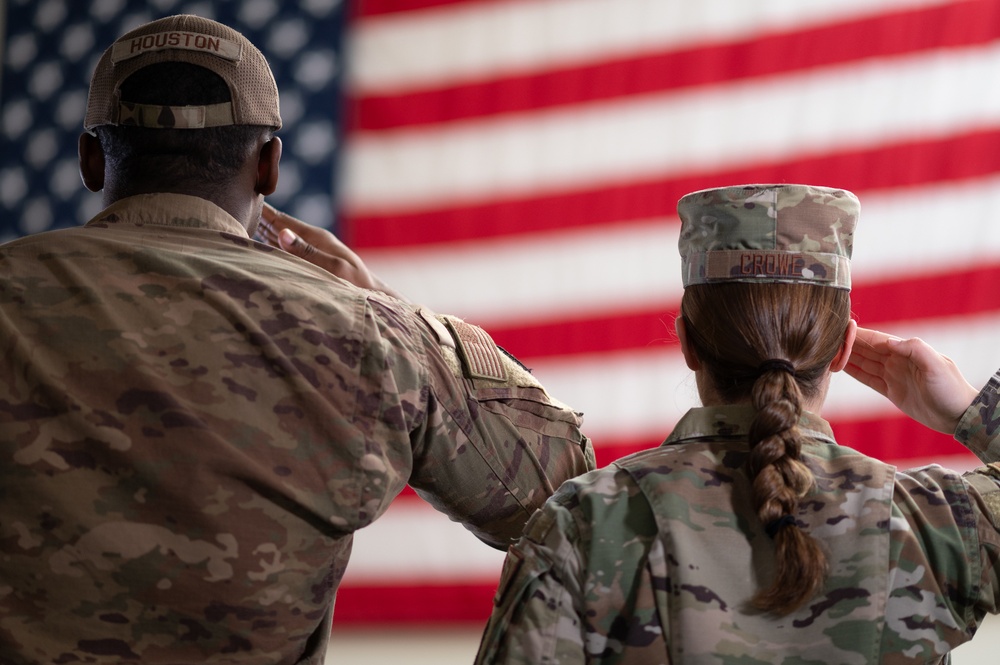 Saluting the Flag