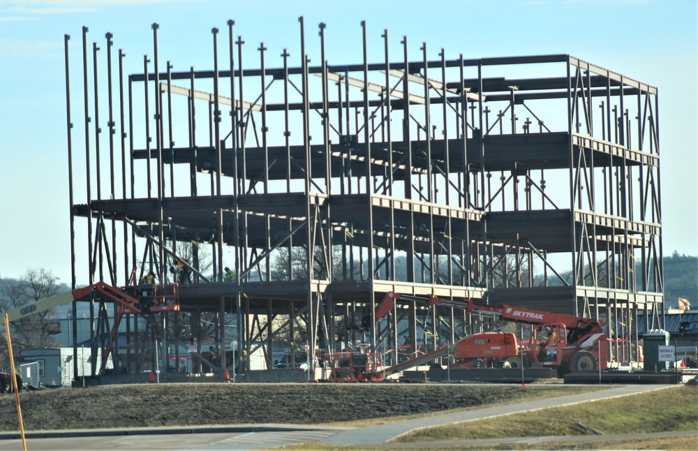 Barracks project’s framing taking shape at Fort McCoy as progress continues in early March