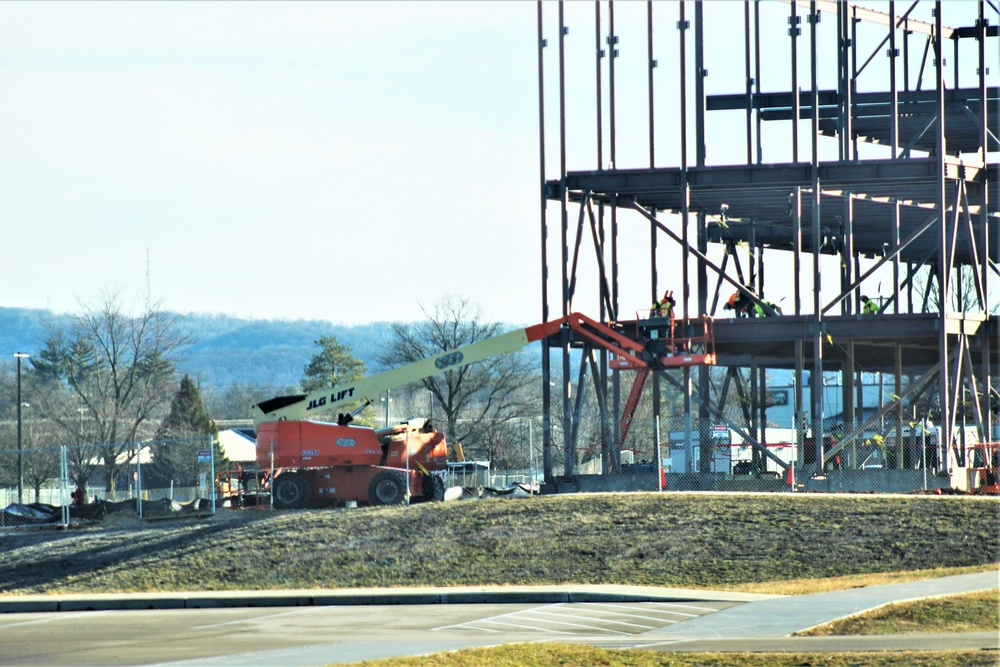 Barracks project’s framing taking shape at Fort McCoy as progress continues in early March