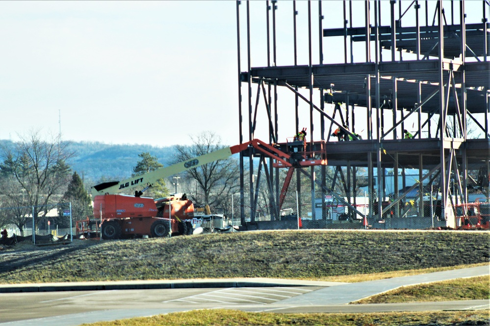 Barracks project’s framing taking shape at Fort McCoy as progress continues in early March