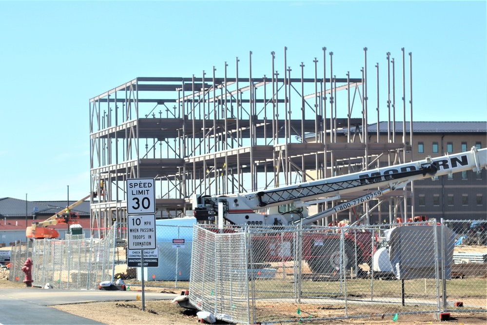 Barracks project’s framing taking shape at Fort McCoy as progress continues in early March