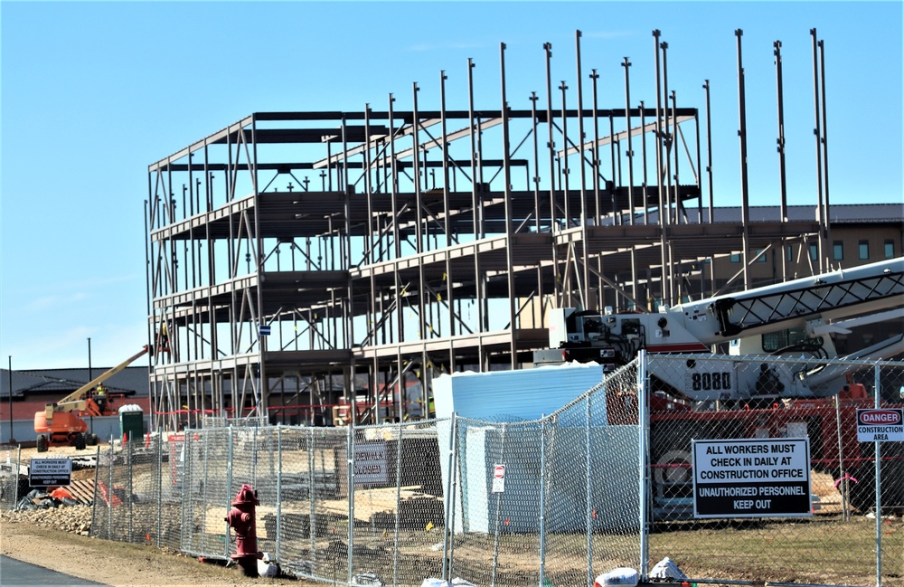 Barracks project’s framing taking shape at Fort McCoy as progress continues in early March