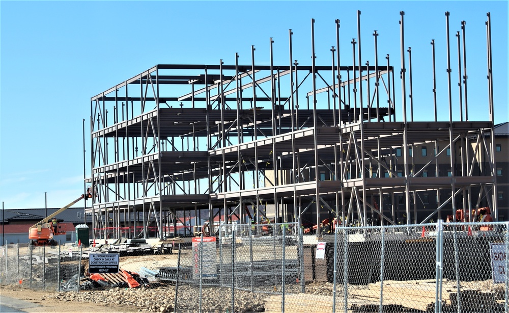 Barracks project’s framing taking shape at Fort McCoy as progress continues in early March