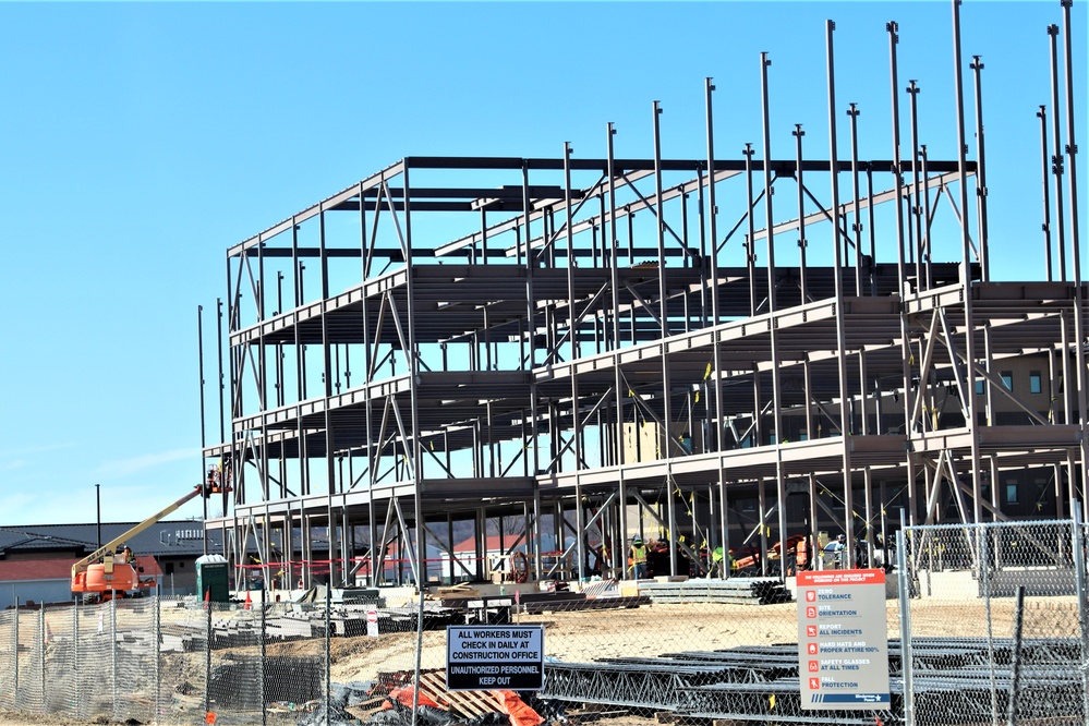 Barracks project’s framing taking shape at Fort McCoy as progress continues in early March