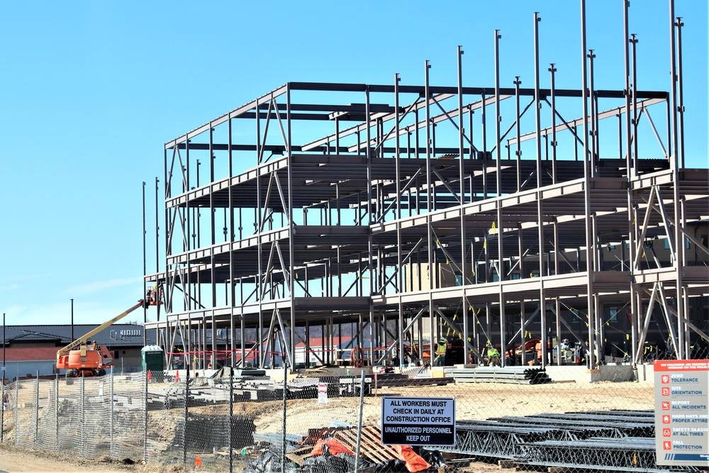 Barracks project’s framing taking shape at Fort McCoy as progress continues in early March