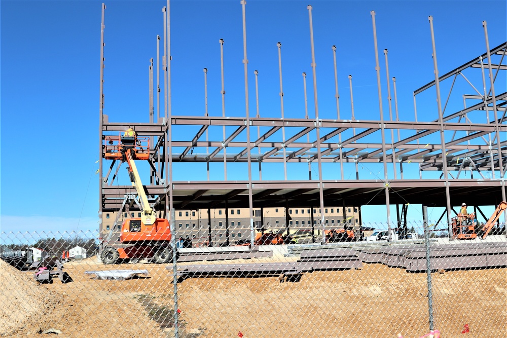 Barracks project’s framing taking shape at Fort McCoy as progress continues in early March