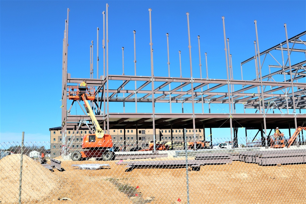 Barracks project’s framing taking shape at Fort McCoy as progress continues in early March