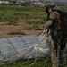 Greek soldier recovers parachute