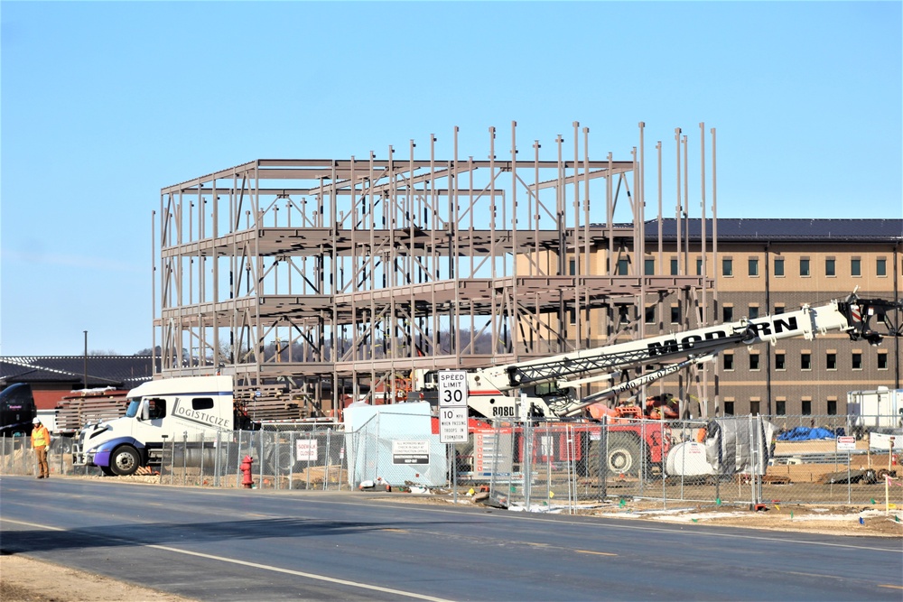 Barracks project’s framing taking shape at Fort McCoy as progress continues in early March