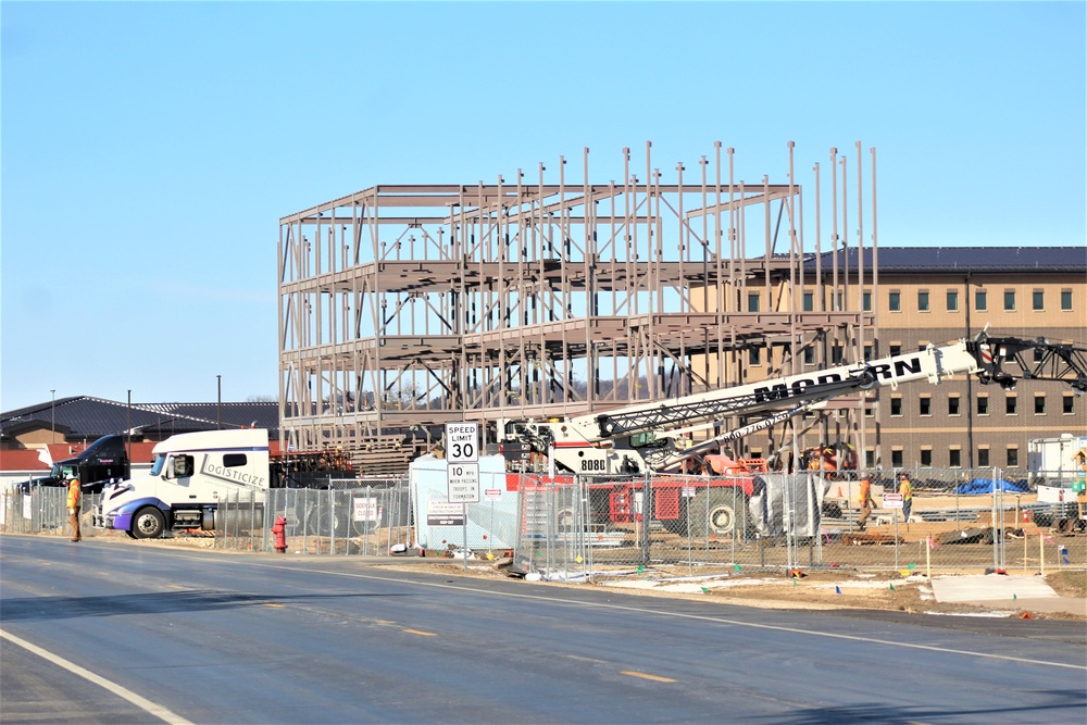 Barracks project’s framing taking shape at Fort McCoy as progress continues in early March