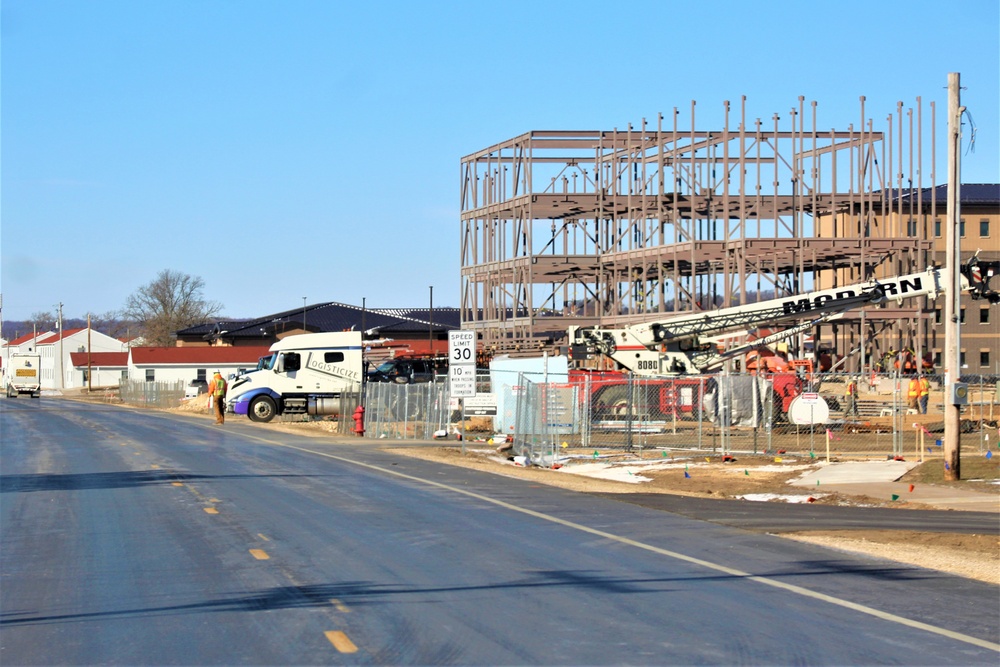 Barracks project’s framing taking shape at Fort McCoy as progress continues in early March