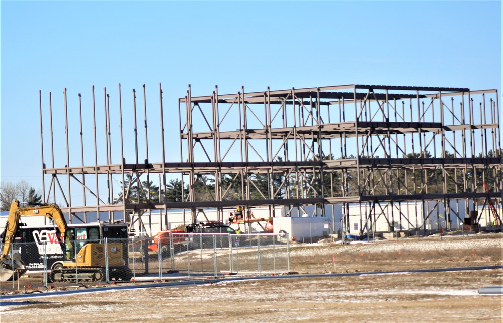 Barracks project’s framing taking shape at Fort McCoy as progress continues in early March