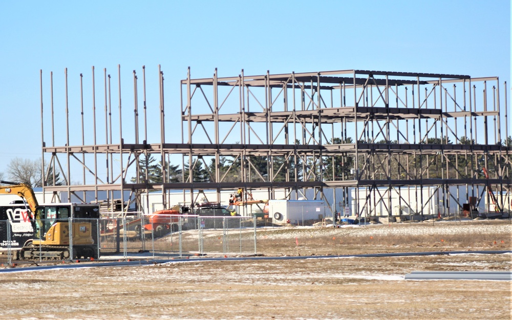 Barracks project’s framing taking shape at Fort McCoy as progress continues in early March