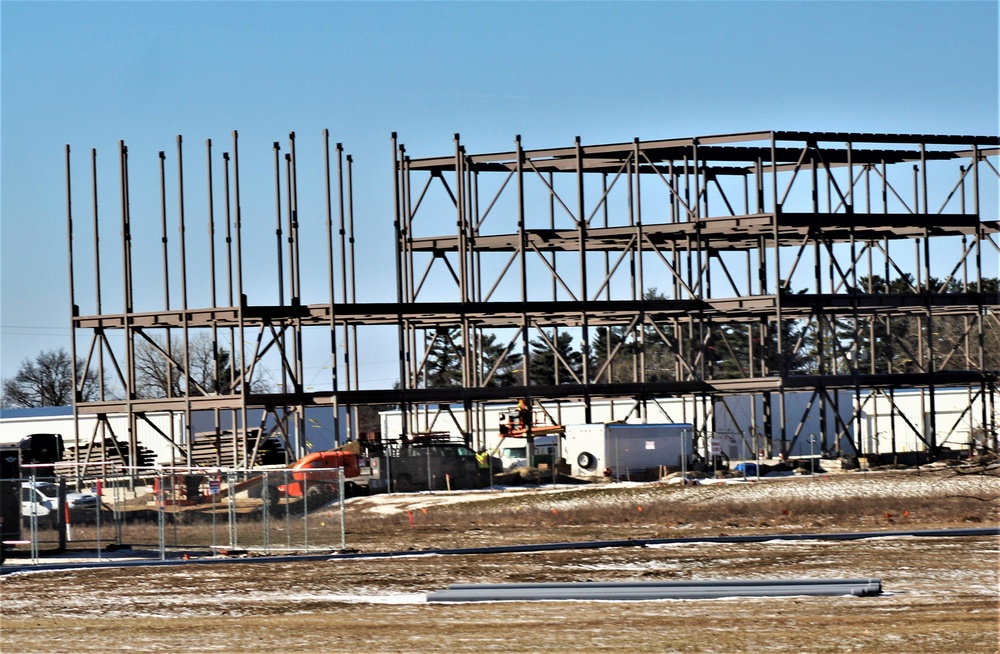 Barracks project’s framing taking shape at Fort McCoy as progress continues in early March