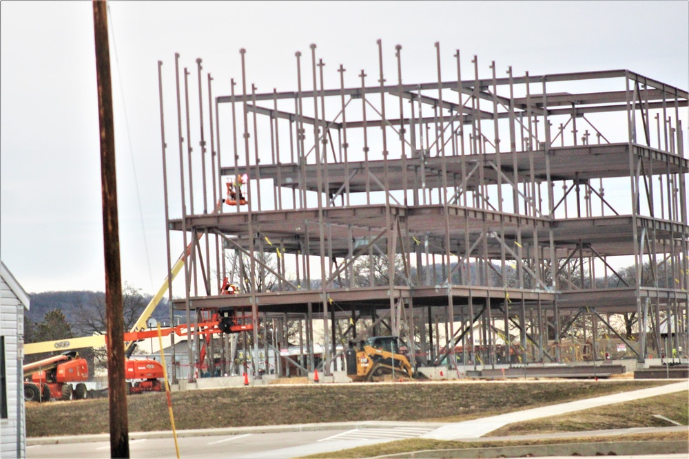 Barracks project’s framing taking shape at Fort McCoy as progress continues in early March