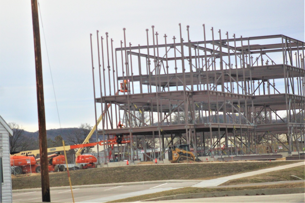 Barracks project’s framing taking shape at Fort McCoy as progress continues in early March