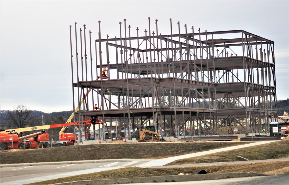 Barracks project’s framing taking shape at Fort McCoy as progress continues in early March