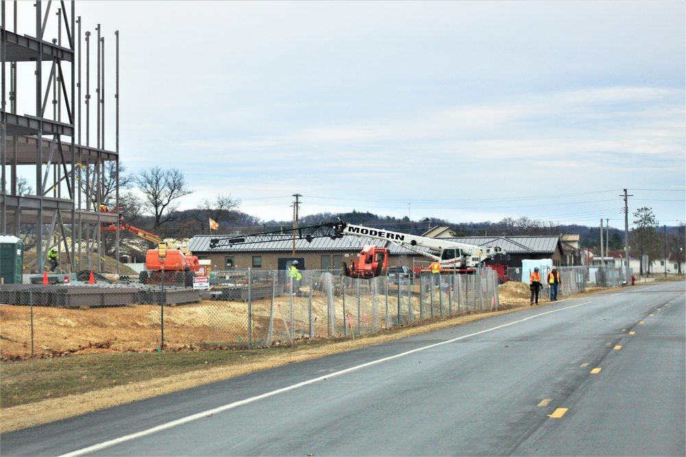 Barracks project’s framing taking shape at Fort McCoy as progress continues in early March