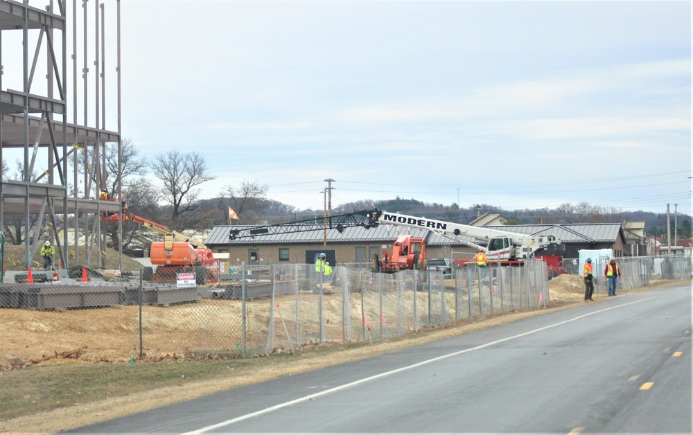 Barracks project’s framing taking shape at Fort McCoy as progress continues in early March