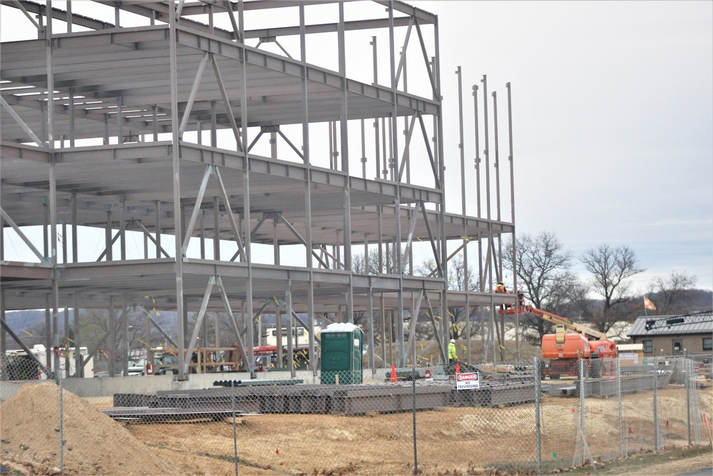 Barracks project’s framing taking shape at Fort McCoy as progress continues in early March