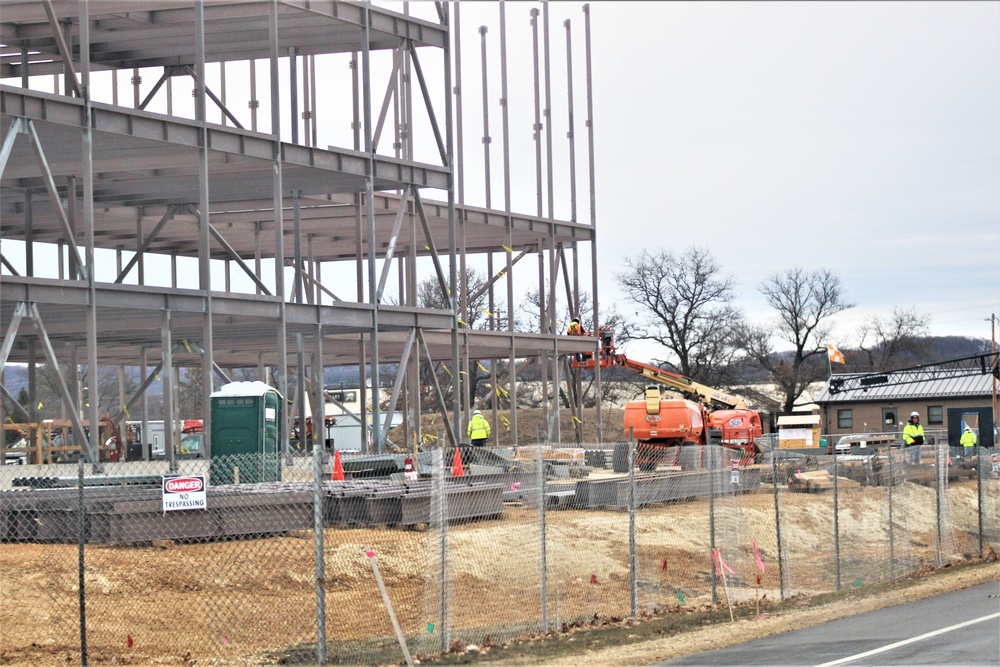 Barracks project’s framing taking shape at Fort McCoy as progress continues in early March