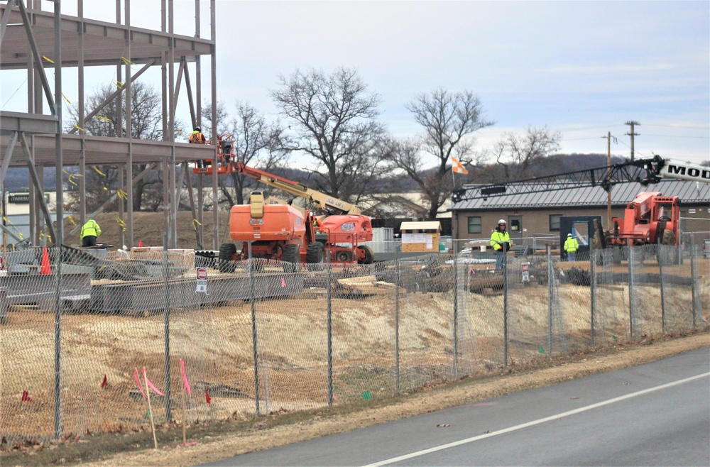 Barracks project’s framing taking shape at Fort McCoy as progress continues in early March