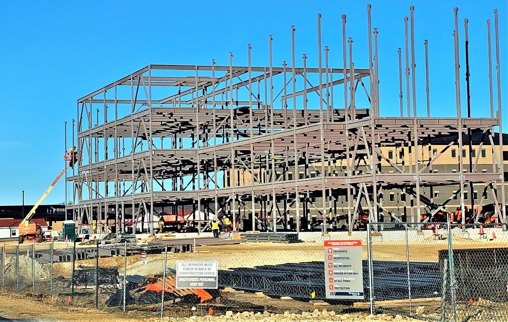 Barracks project’s framing taking shape at Fort McCoy as progress continues in early March