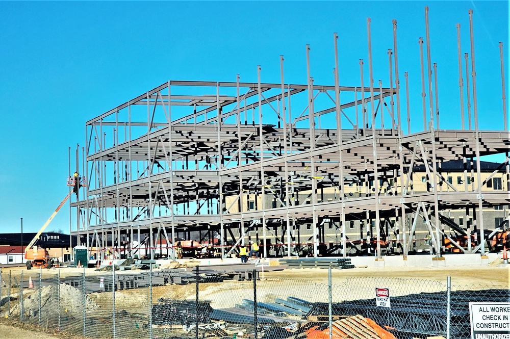 Barracks project’s framing taking shape at Fort McCoy as progress continues in early March