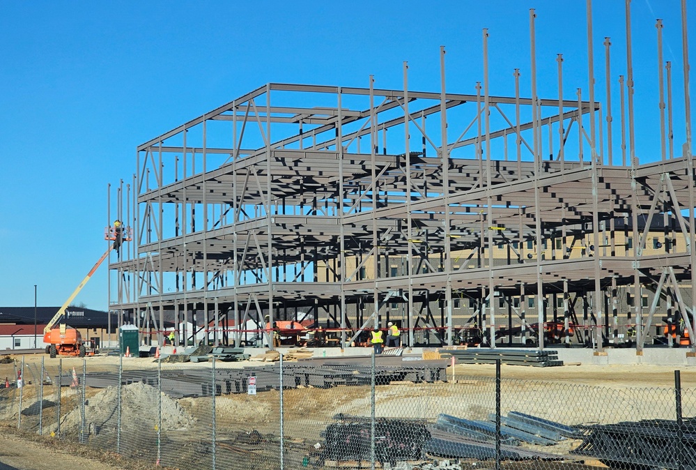 Barracks project’s framing taking shape at Fort McCoy as progress continues in early March