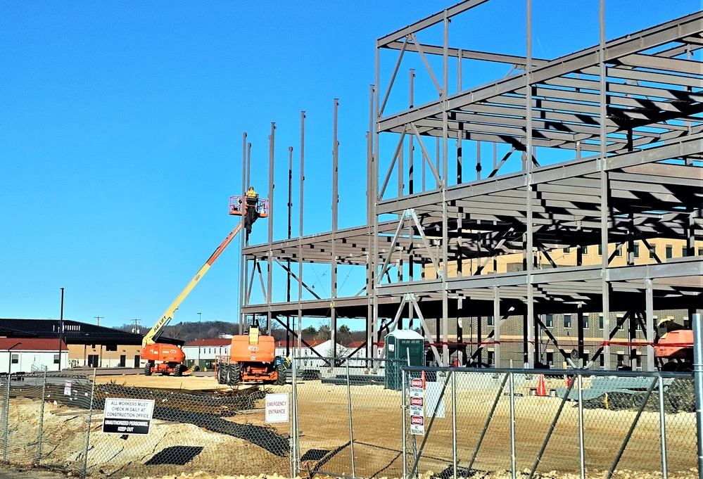 Barracks project’s framing taking shape at Fort McCoy as progress continues in early March