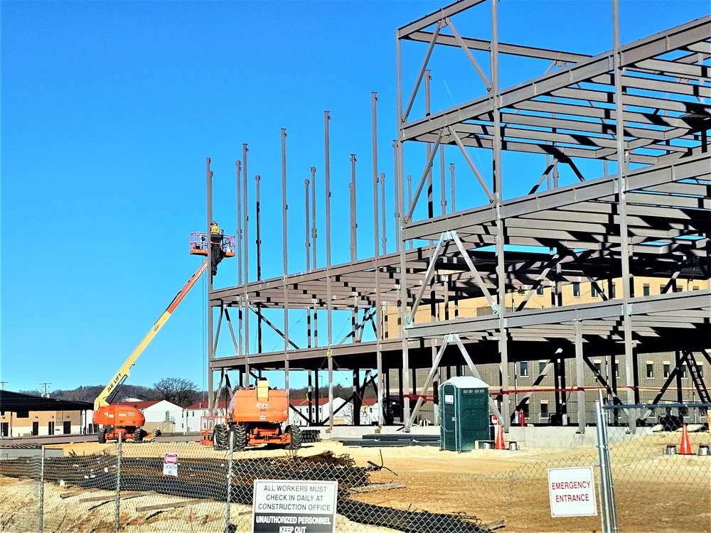 Barracks project’s framing taking shape at Fort McCoy as progress continues in early March