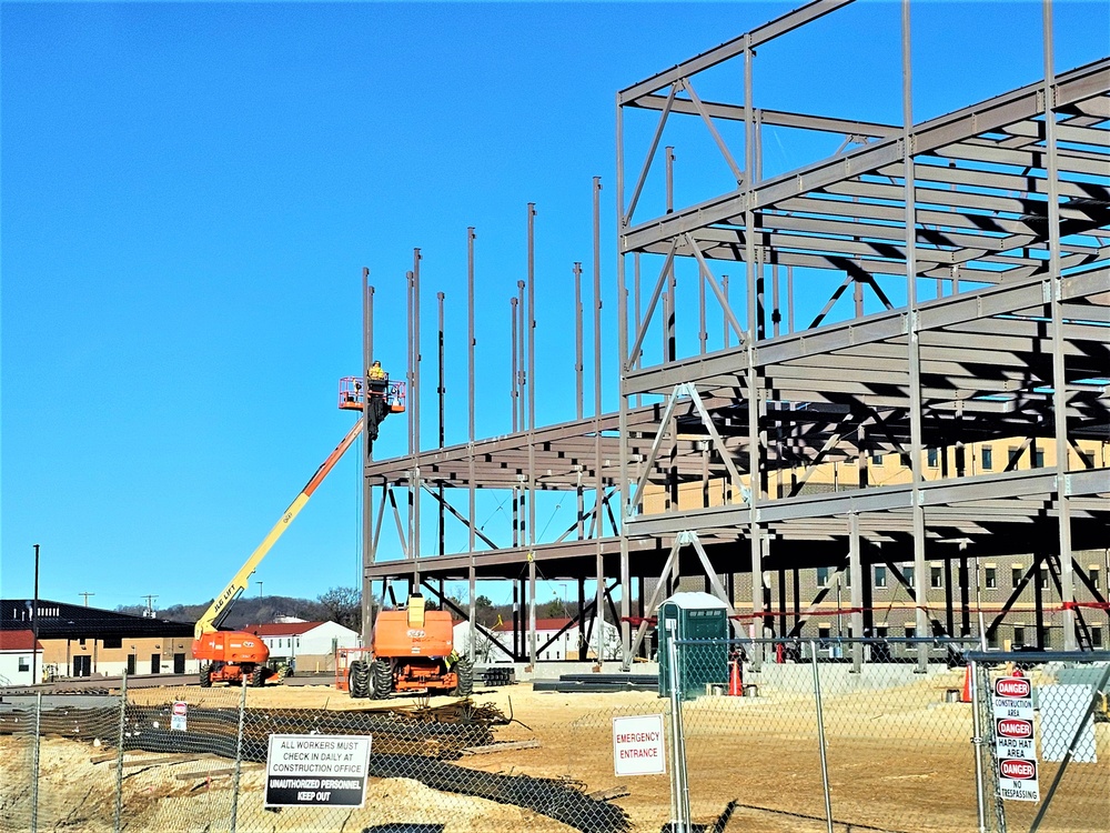 Barracks project’s framing taking shape at Fort McCoy as progress continues in early March