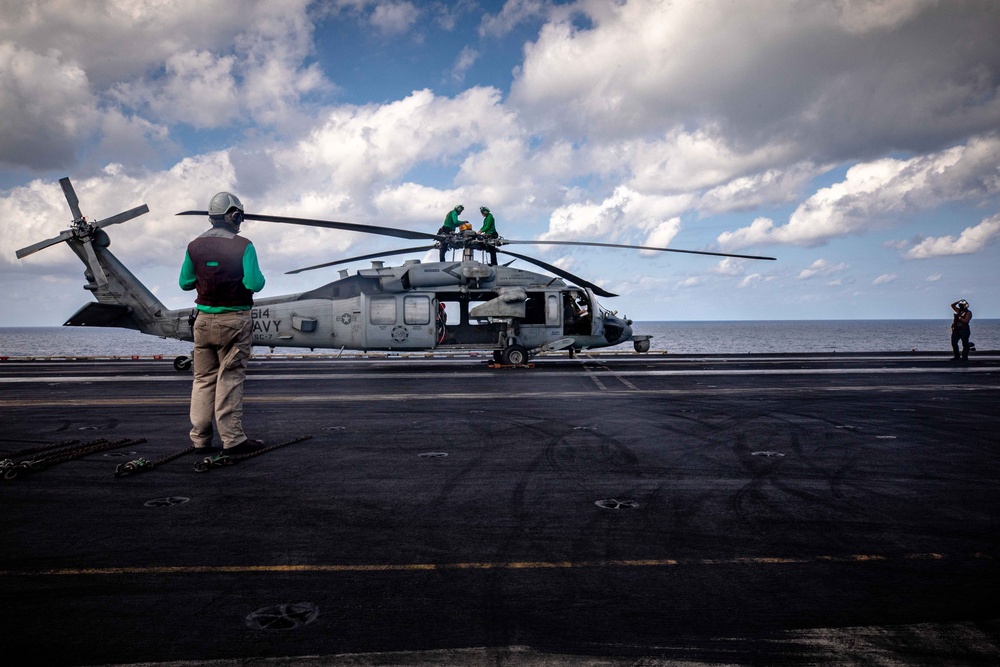 USS Dwight D. Eisenhower Conducts Routine Operations in the Red Sea