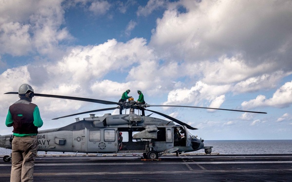 USS Dwight D. Eisenhower Conducts Routine Operations in the Red Sea