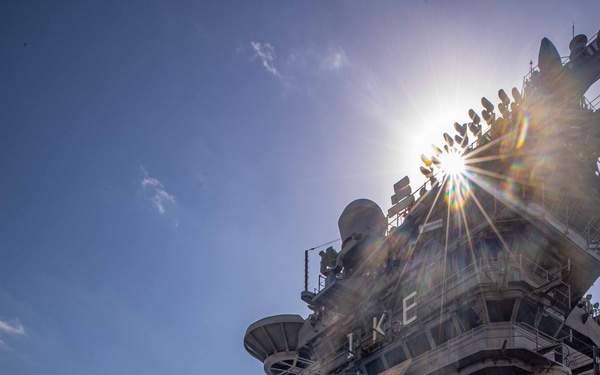 USS Dwight D. Eisenhower Conducts Routine Operations in the Red Sea