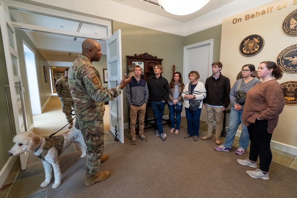 The family of Staff Sgt. Julio Alonso visits AFMAO