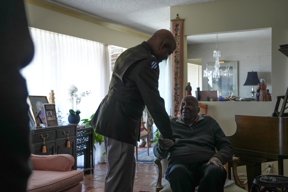 A veteran of three wars and retired major general celebrates 100th birthday with 1st Armored Division and Fort Bliss