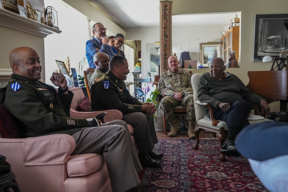 A veteran of three wars and retired major general celebrates 100th birthday with 1st Armored Division and Fort Bliss