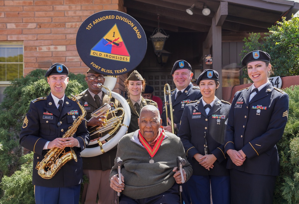 A veteran of three wars and retired major general celebrates 100th birthday with 1st Armored Division and Fort Bliss