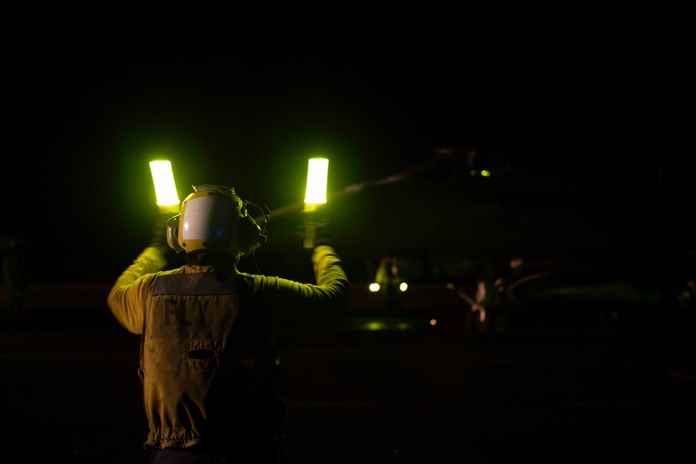 USS Dwight D. Eisenhower Conducts Flight Operations in the Red Sea