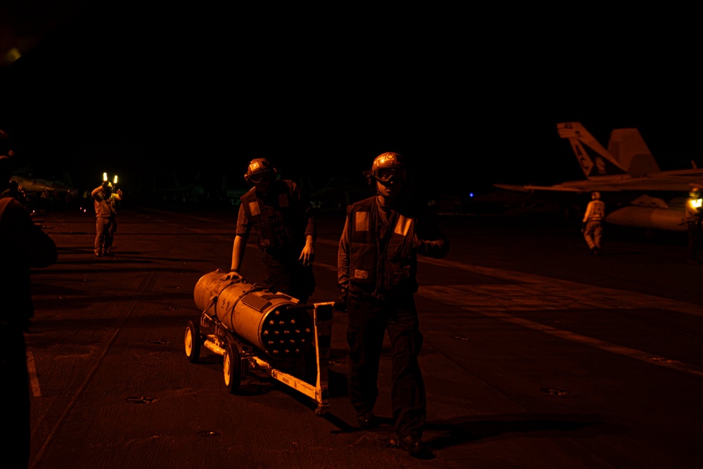 USS Dwight D. Eisenhower Conducts Flight Operations in the Red Sea