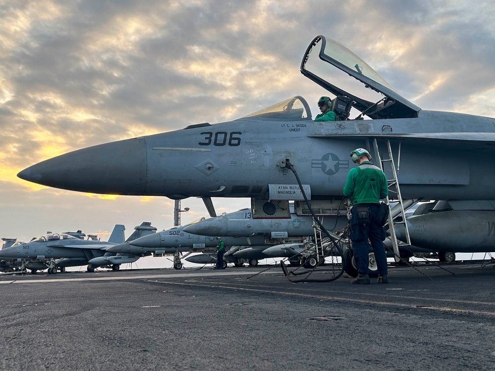 USS Dwight D. Eisenhower Conducts Routine Operations in the Red Sea