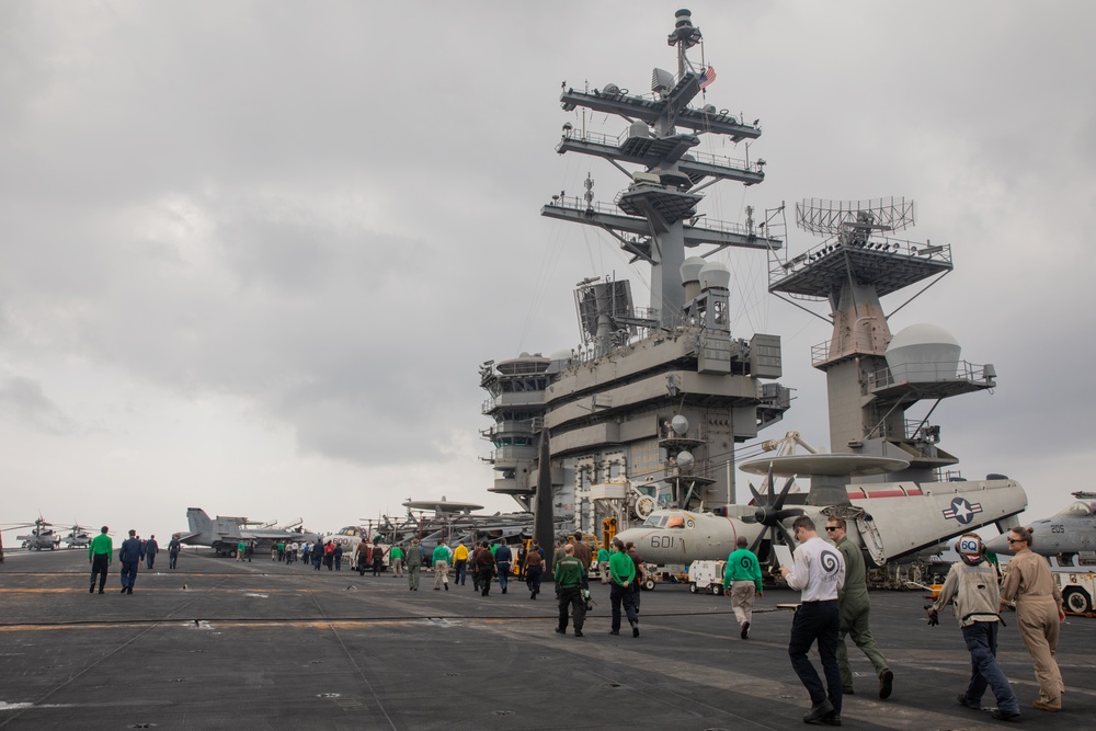 USS Dwight D. Eisenhower Conducts Routine Operations in the Red Sea