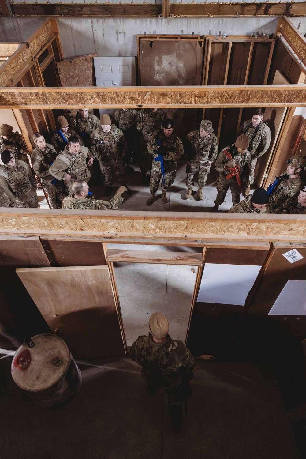 The 139th Security Forces Squadron engage in Close Quarters Battle Drills