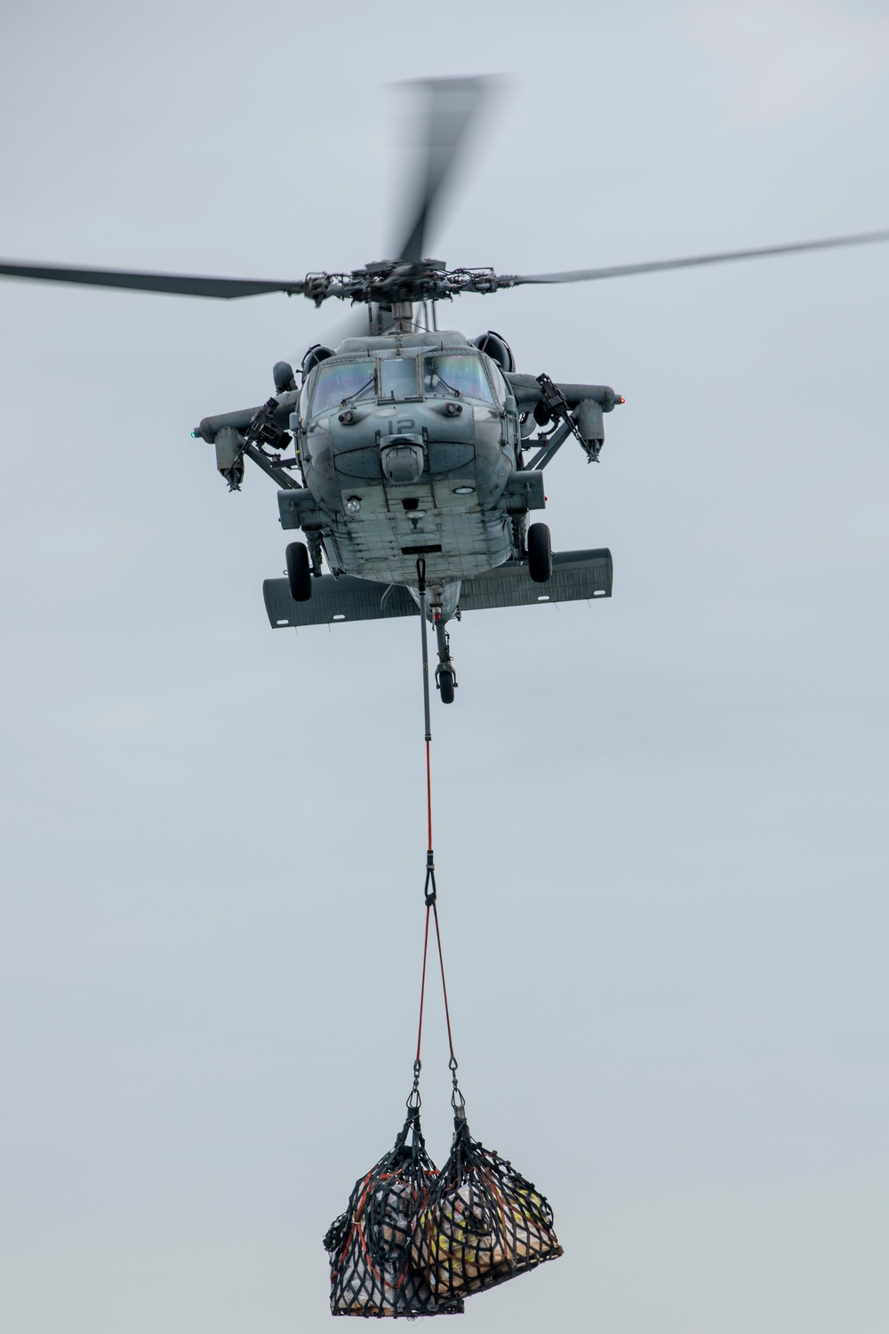 USS Dwight D. Eisenhower Conducts Vertical Replenishment with USNS Supply in the Red Sea