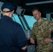 USS Dwight D. Eisenhower, Danish Navy HDMS Iver Huitfeldt Participate in a Sail Past in the Red Sea