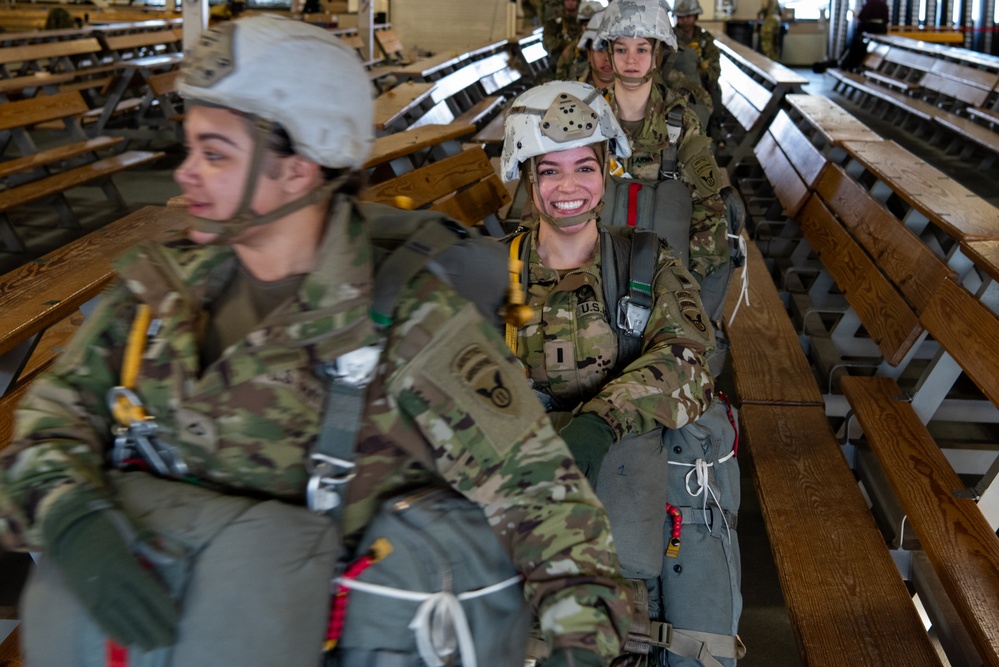 Paratroopers from 11th Airborne take part in all-women jump